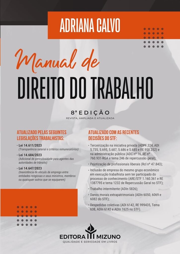 Manual de Direito do Trabalho, por Adriana Calvo